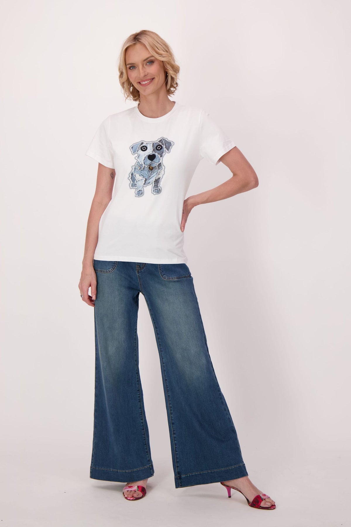 Patch Dog Cotton T-Shirt