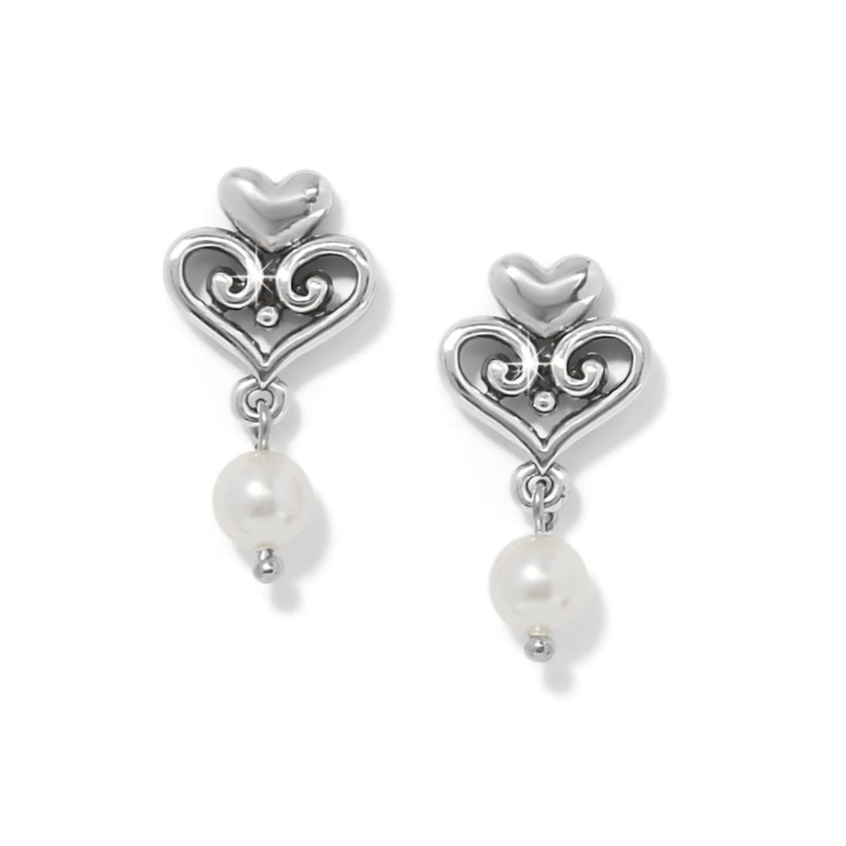 Alcazar Amor Pearl Post Drop Earrings by Brighton