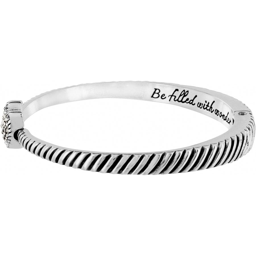 Celestia Heart Hinged Bangle — Gold