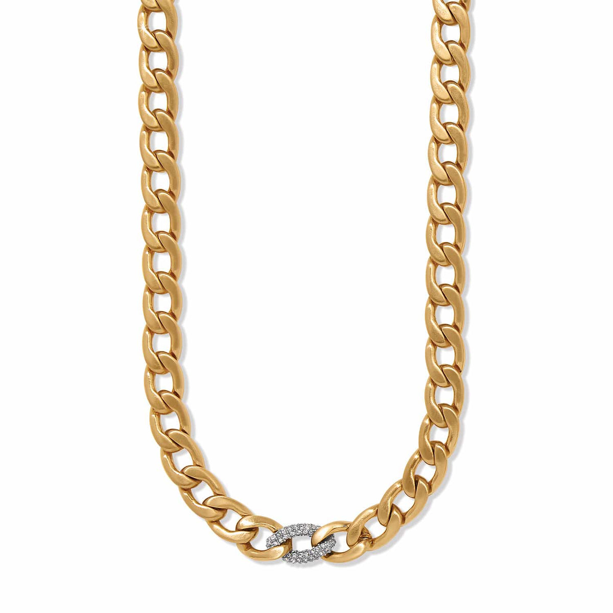 Cleo Pave Link Necklace by Brighton