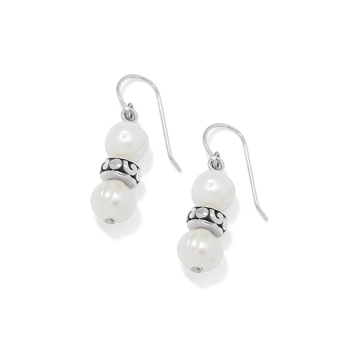 Contempo Heart Pearl French Wire Earrings by Brighton