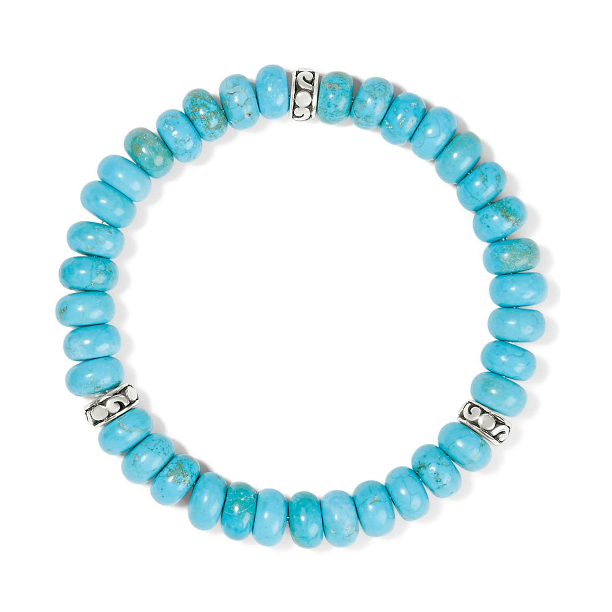 Contempo Nuevo Azul Stretch Bracelet — Silver