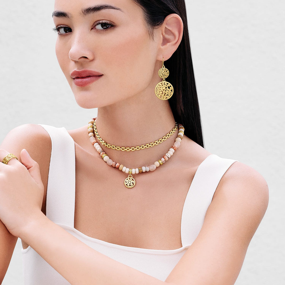 Contempo Playa Rosa Necklace by Brighton