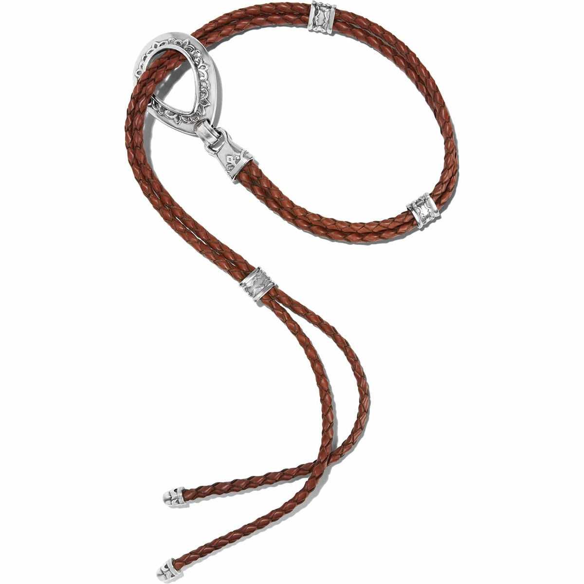 Double Barrel Braid Belt — Brown