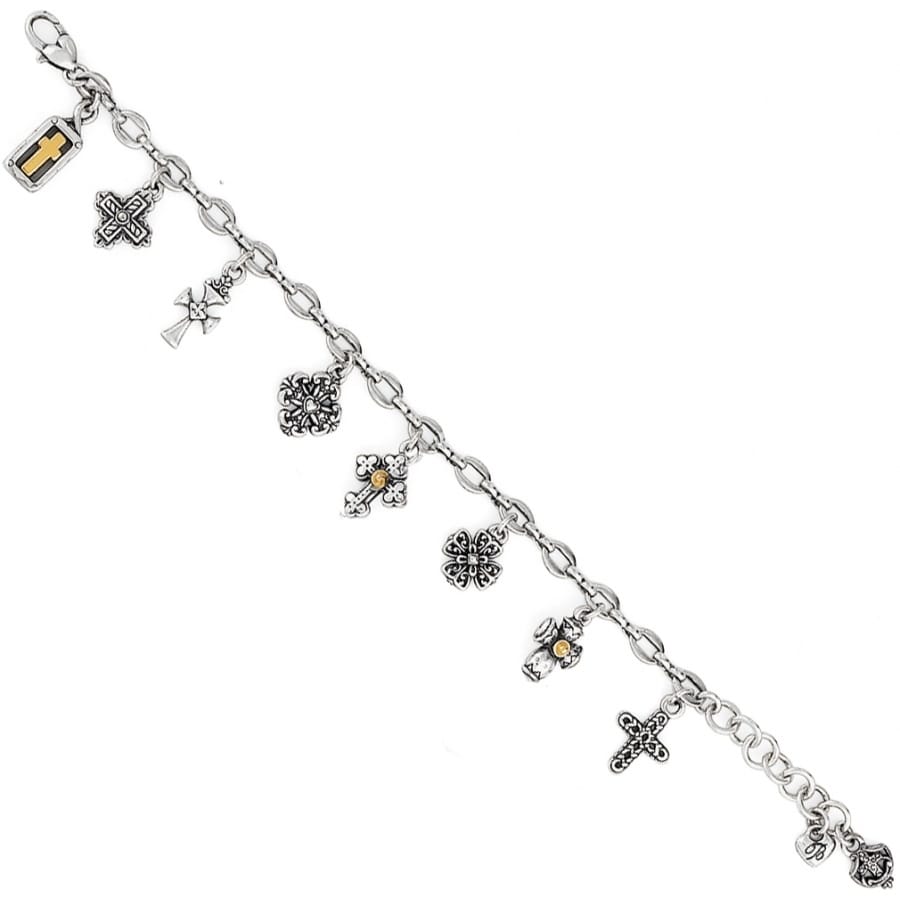 Eternity Cross Bracelet — Silver