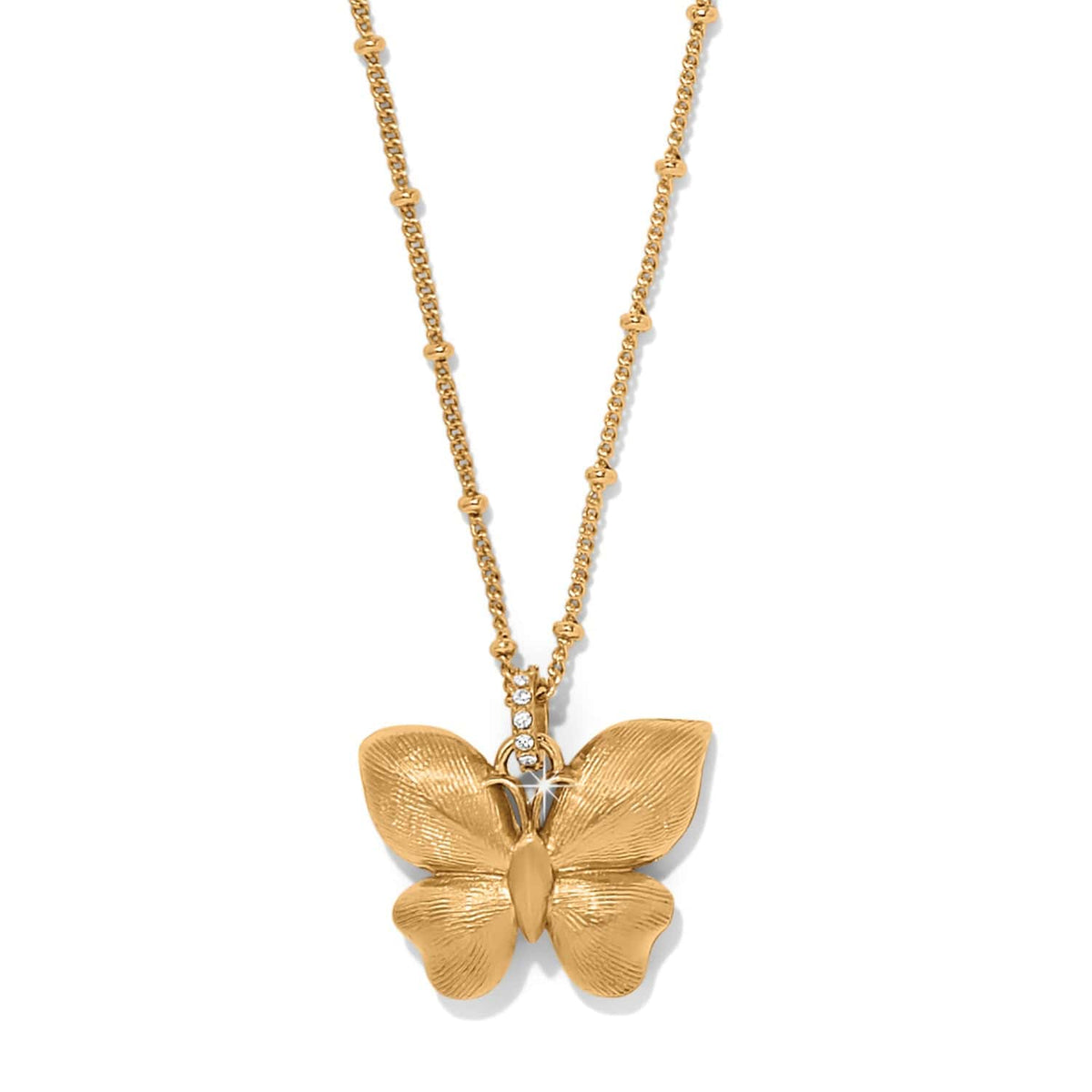 Everbloom Flutter Pave Necklace by Brighton