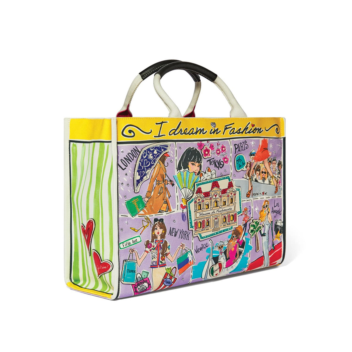 Fashionista Wanderlust Large Canvas Tote by Brighton