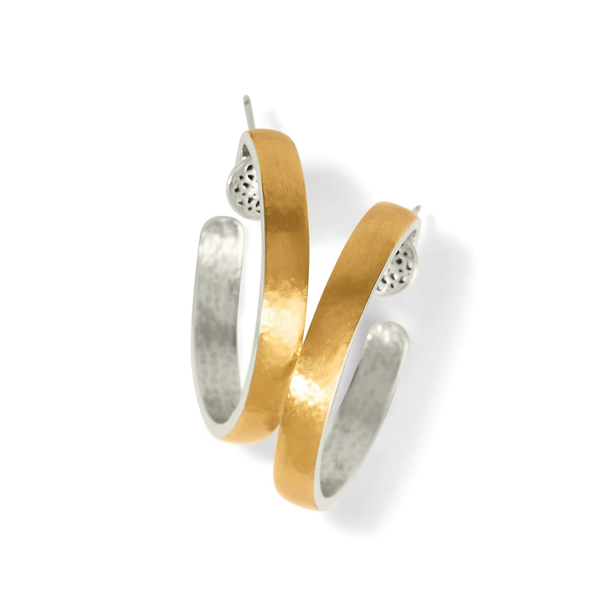 Ferrara Entrata Small Hoop Earrings — Gold-Silver