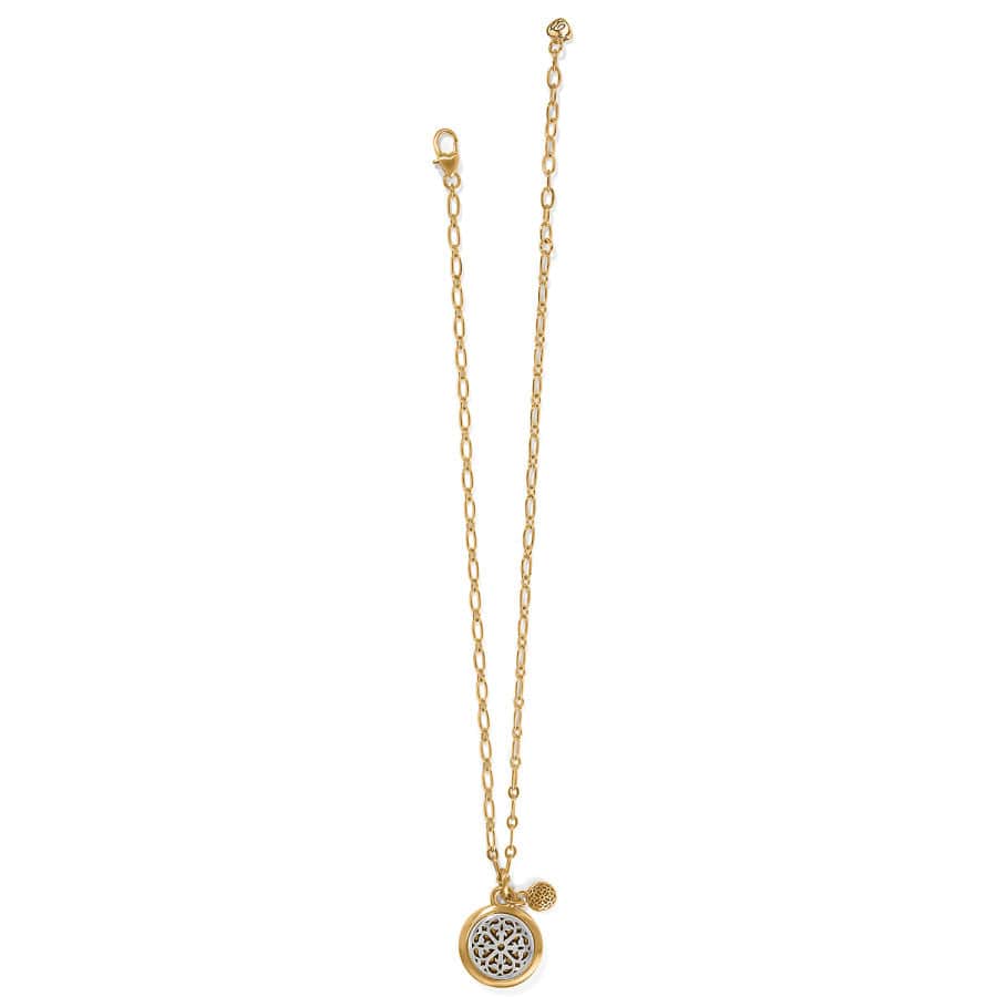 Ferrara Two Tone Luce Small Pendant Necklace by Brighton