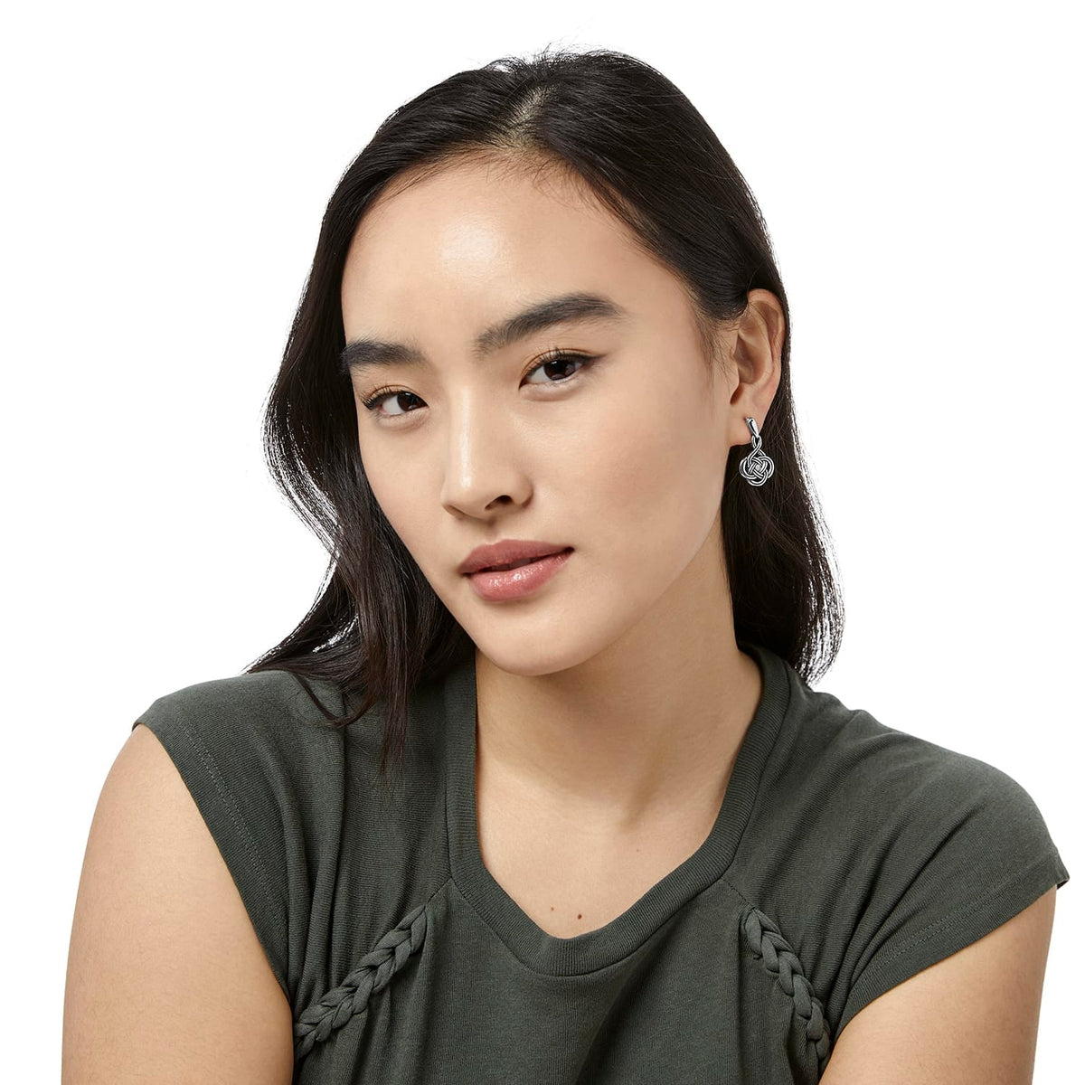 Interlok Petite Post Drop Earrings by Brighton