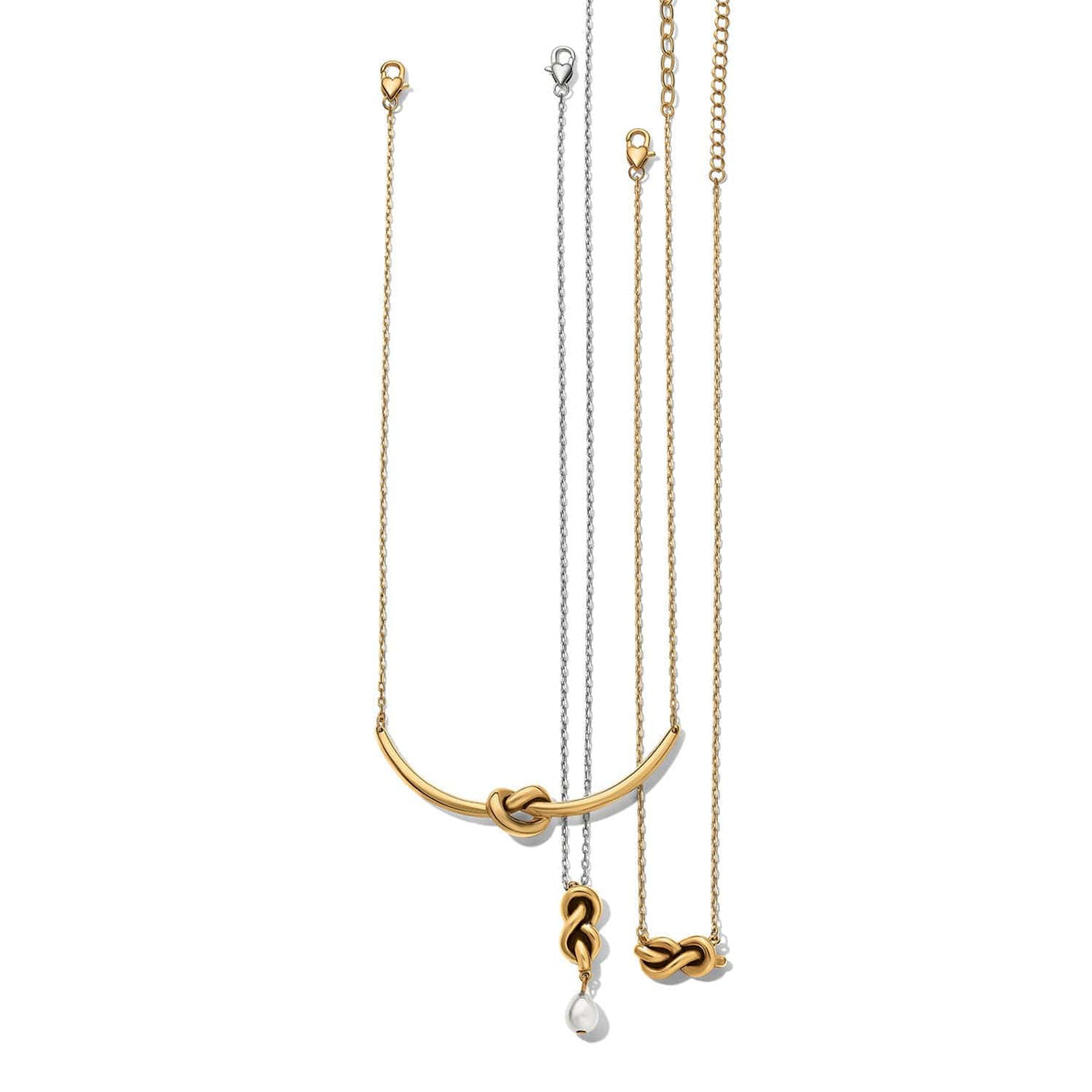 Interlok Single Knot Petite Necklace by Brighton
