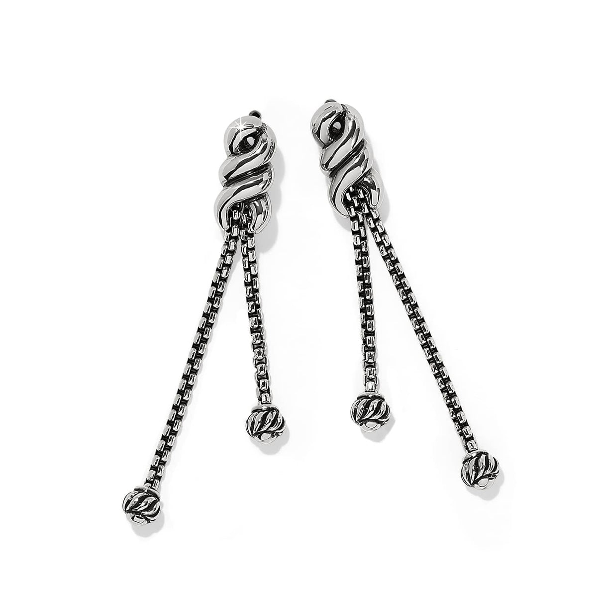 Interlok Twist Double Post Drop Earrings by Brighton