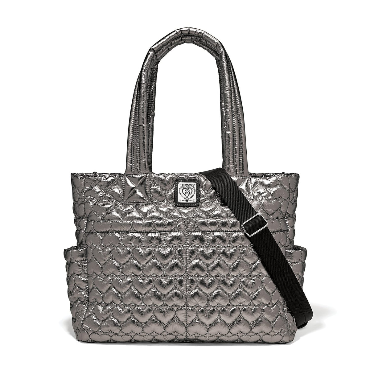 Kameron Metallic Utility Tote — Pewter
