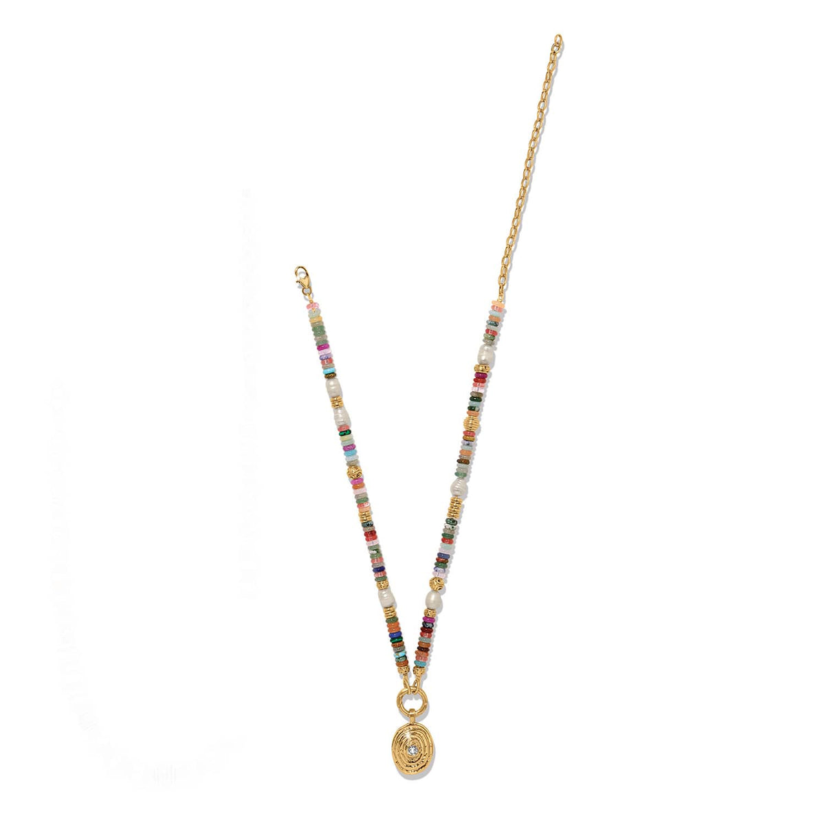 Kosmos Chroma Token Charm Necklace by Brighton