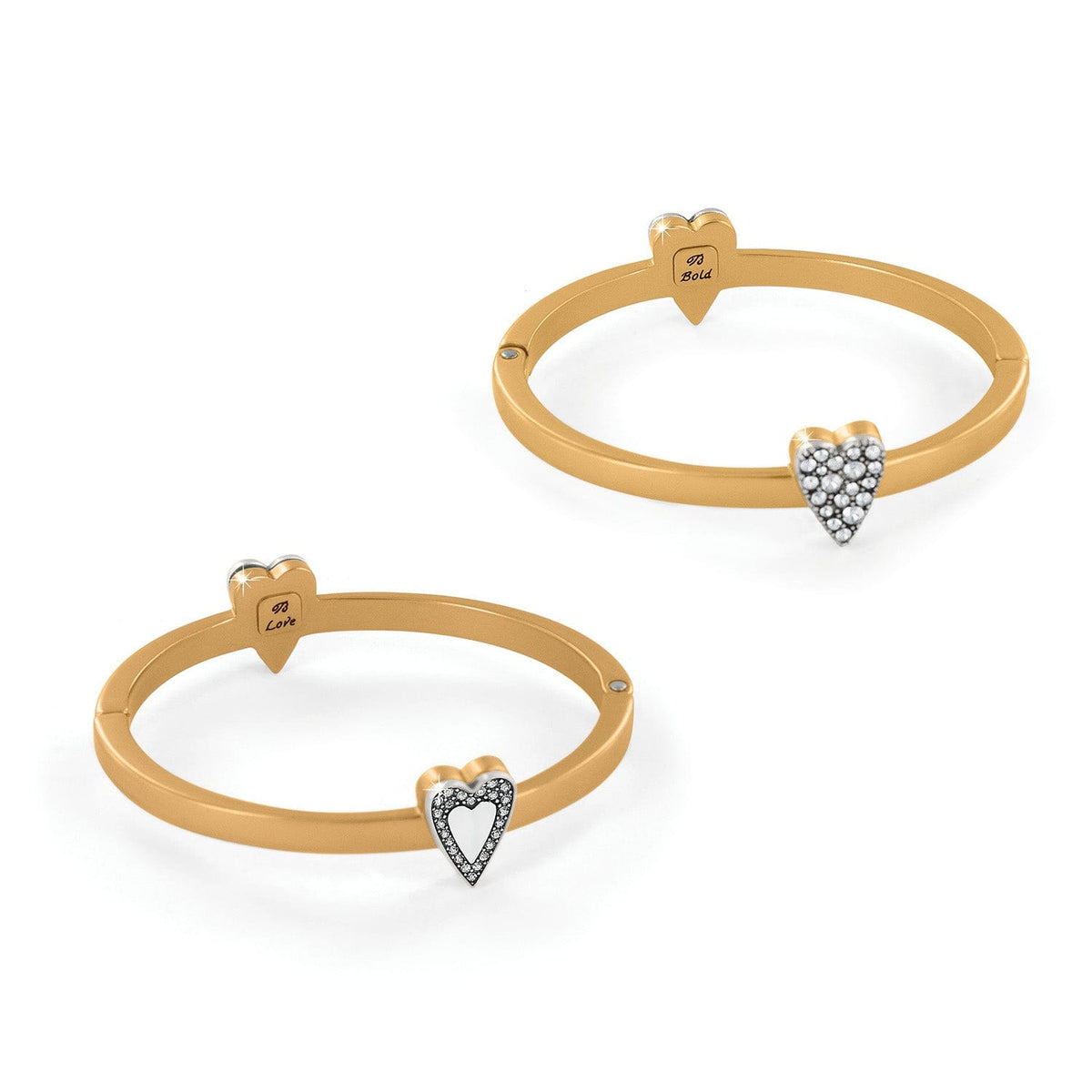 Love Messages B Bold Hinged Bangle by Brighton