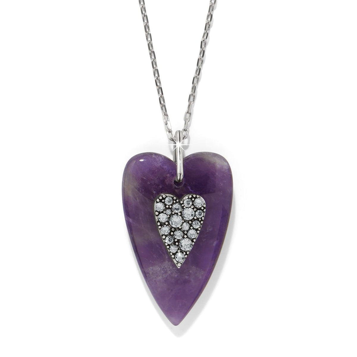 Love Messages B You Amethyst Necklace — Purple