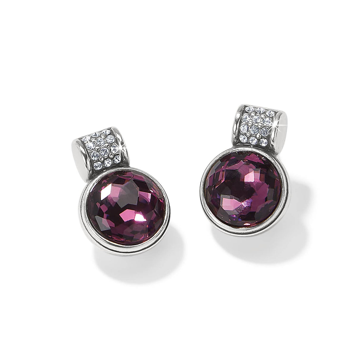 Meridian Aurora Petite Post Earrings — Amethyst