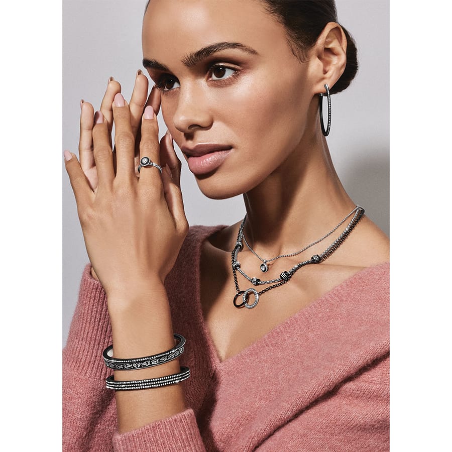 Meridian Eclipse Large Hoop Earrings by Brighton