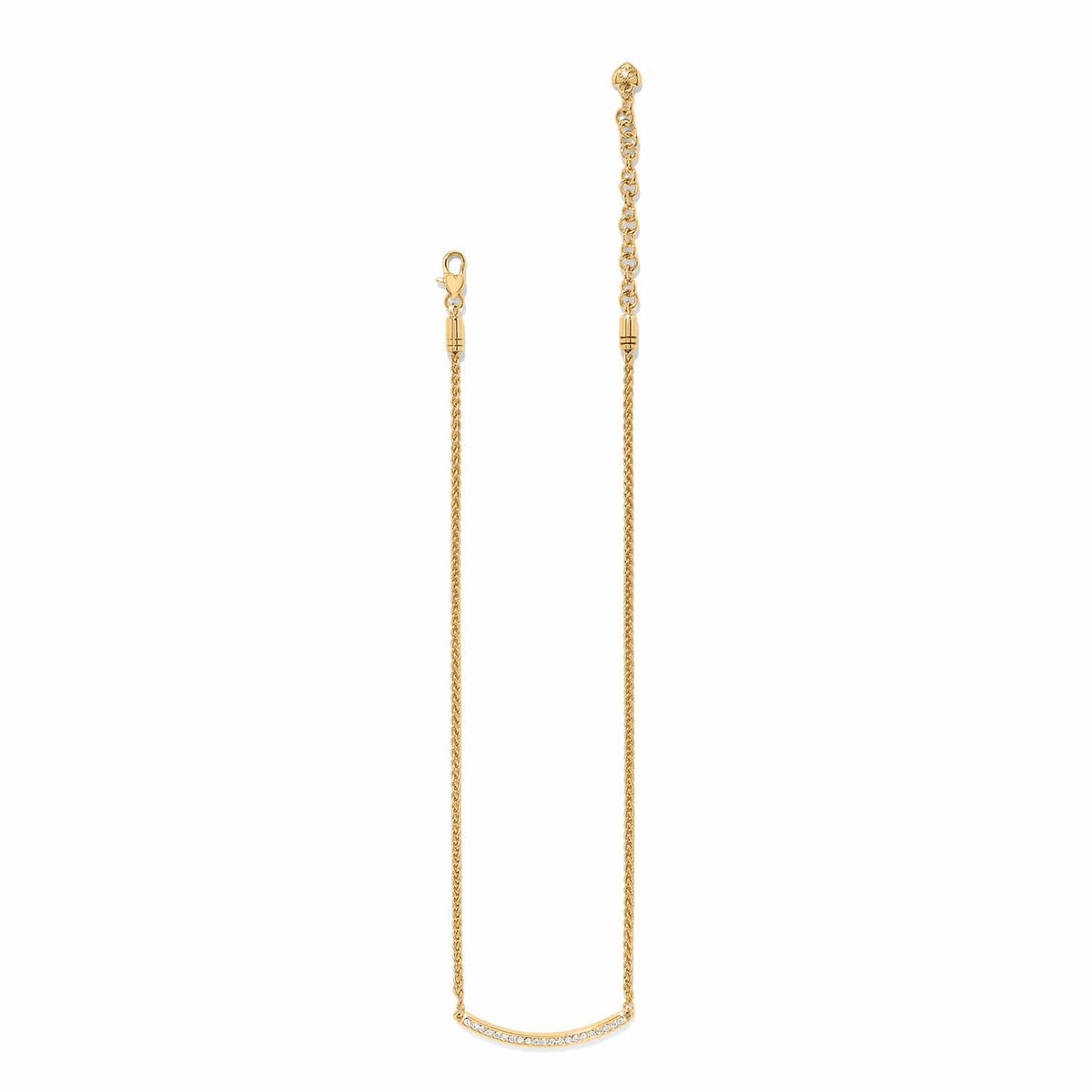 Meridian Geo Bar Necklace — Silver