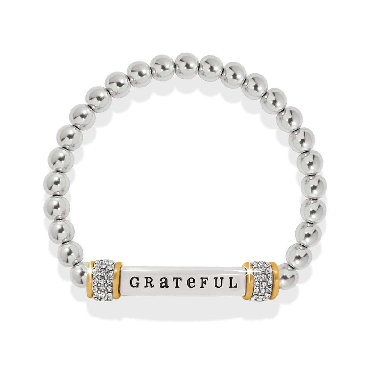 Meridian Grateful Two Tone Stretch Bracelet by Brighton