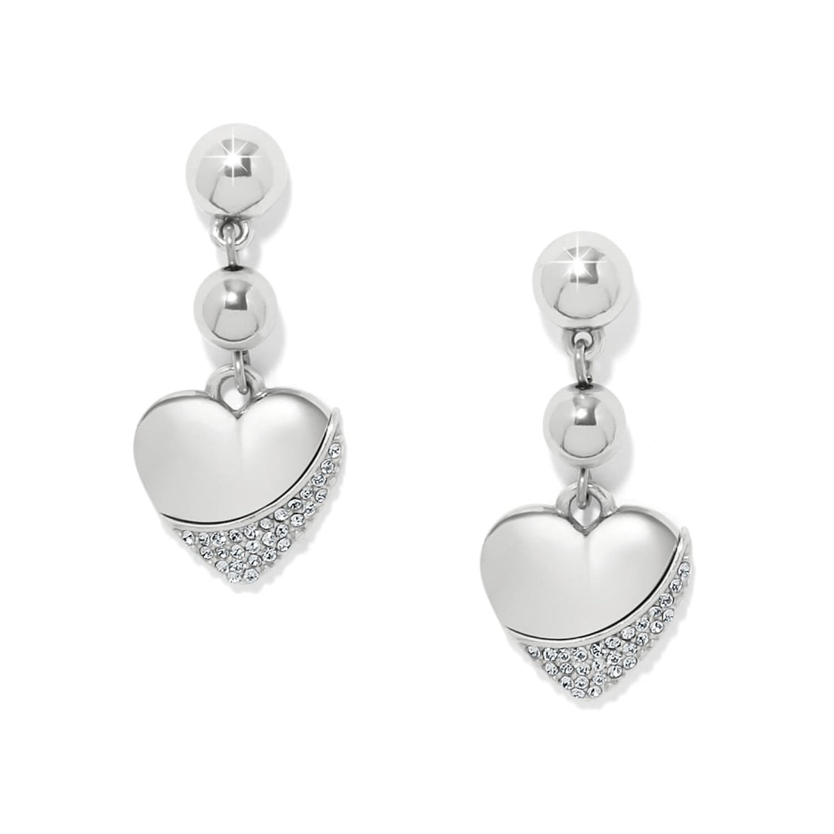 Meridian Petite Heart Wave Post Earrings by Brighton