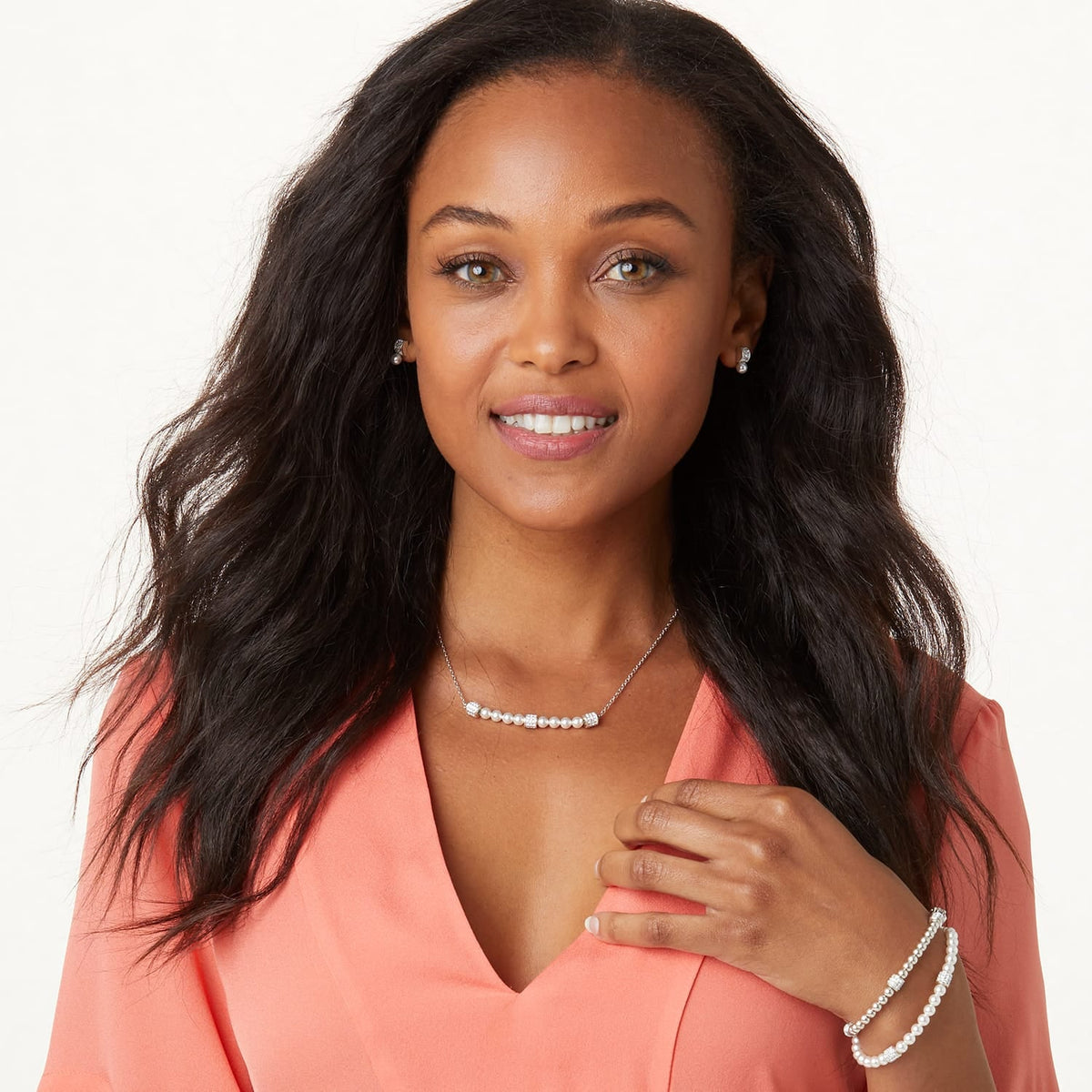 Meridian Petite Pearl Bracelet by Brighton