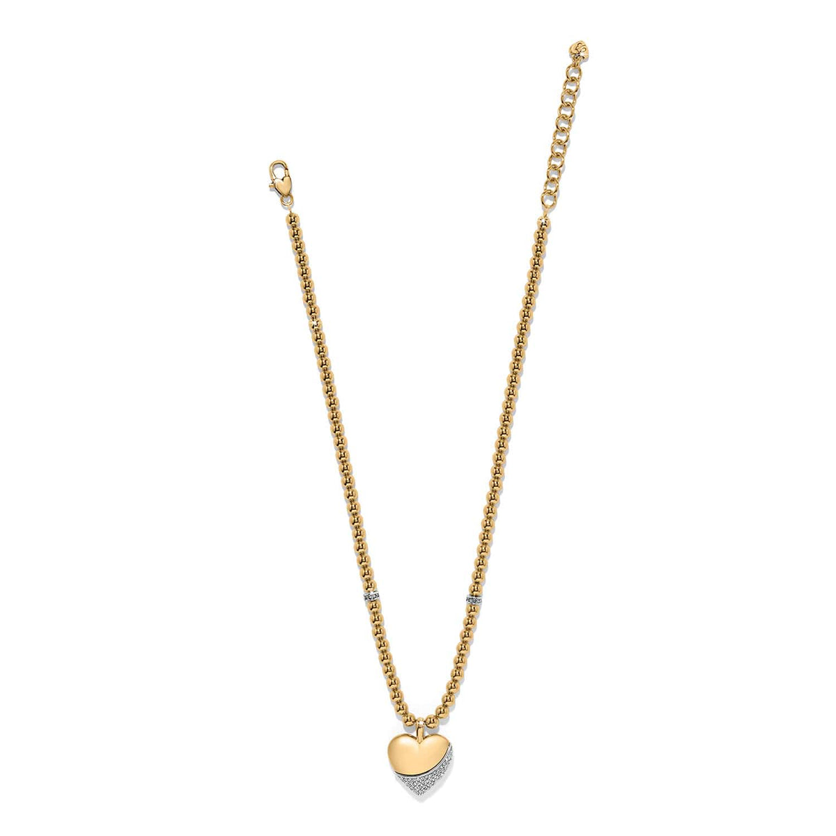 Meridian Petite Wave Heart Necklace by Brighton