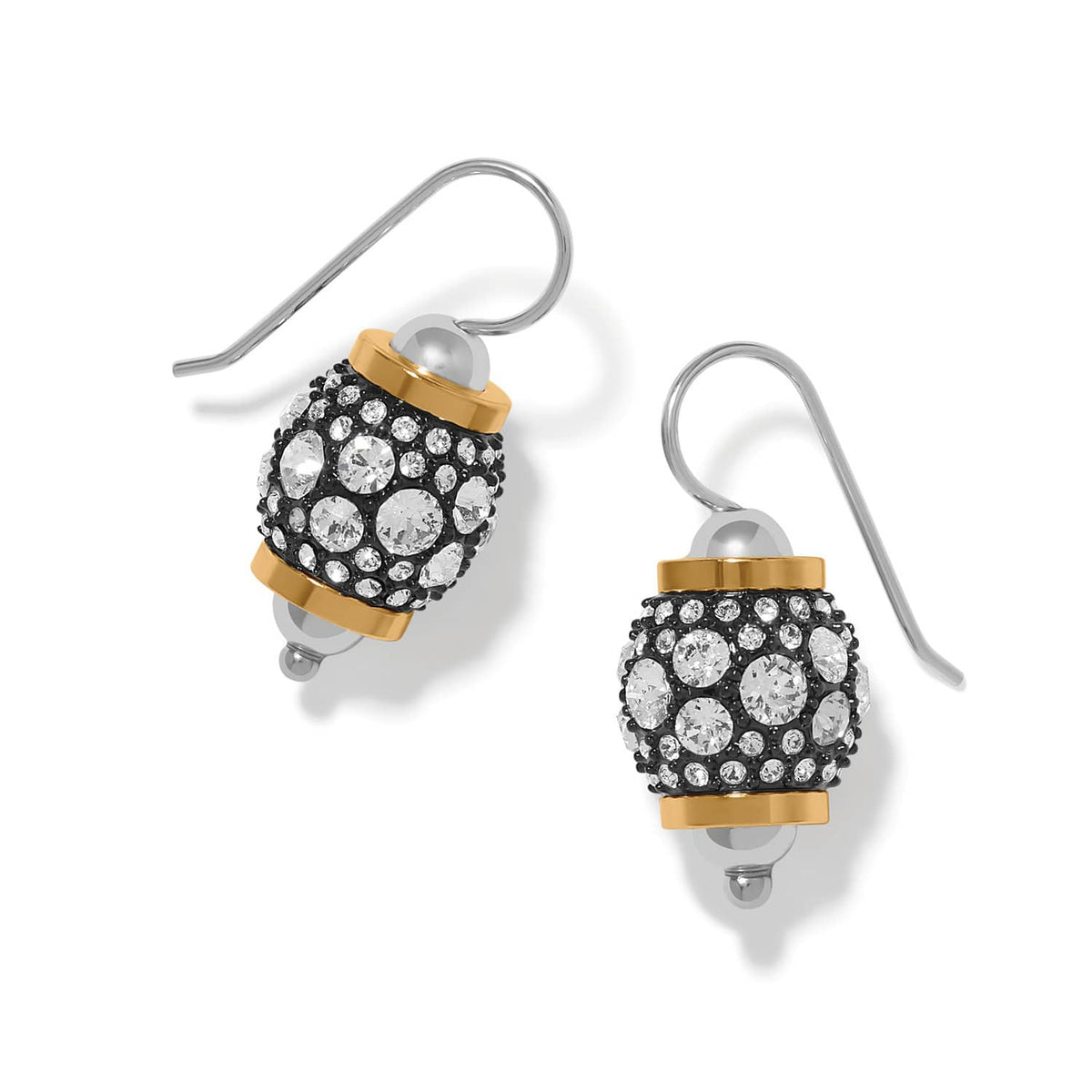 Meridian Solis Hematite French Wire Earrings — Silver-Gold