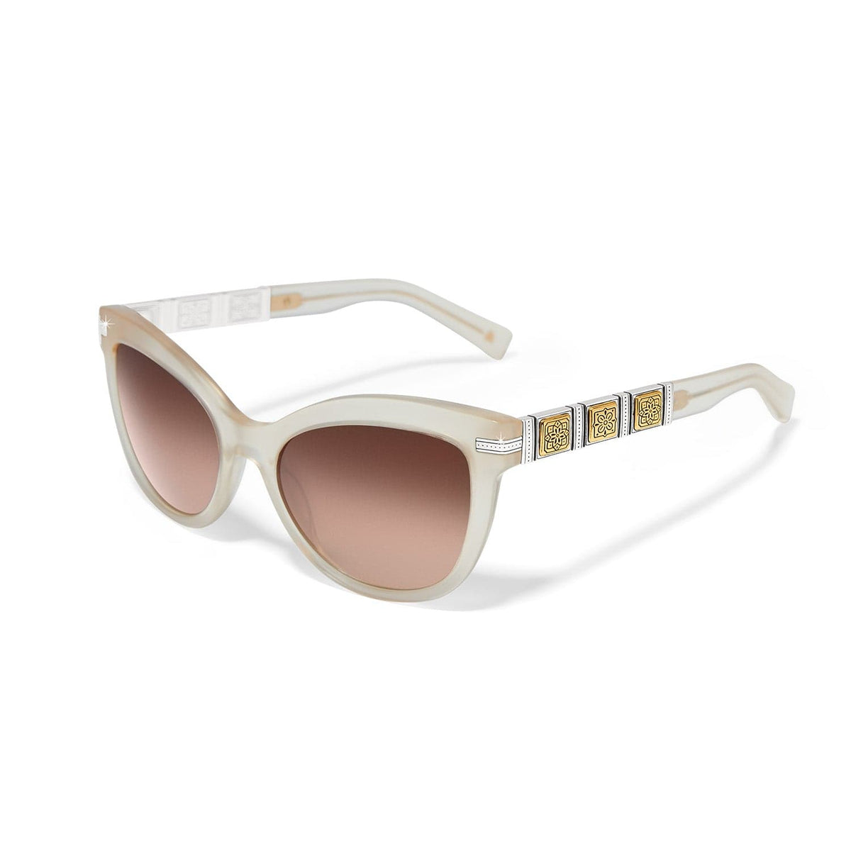 Mosaic Two Tone Sunglasses — Cream