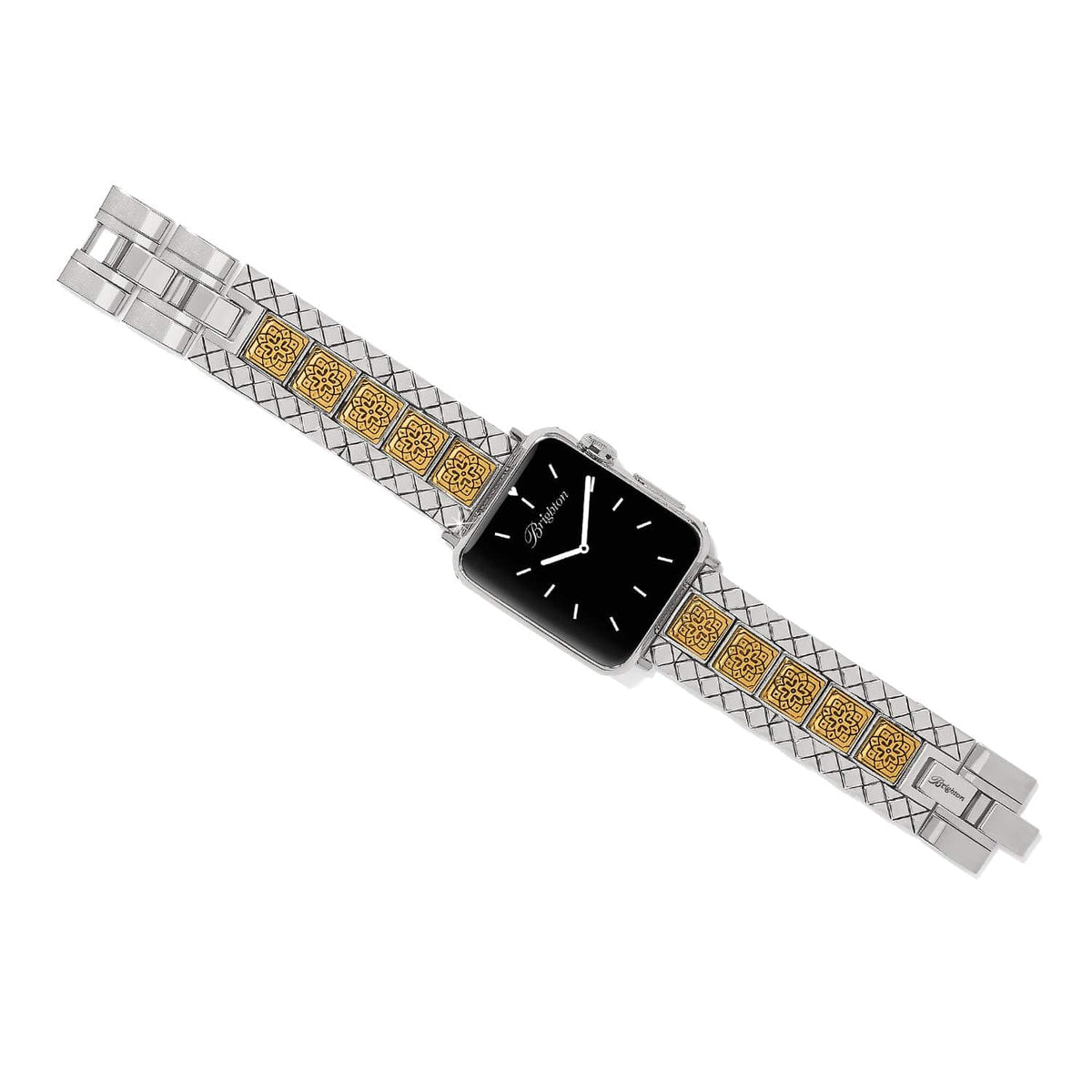 Mosaic Two Tone Watch Band — Silver-Gold