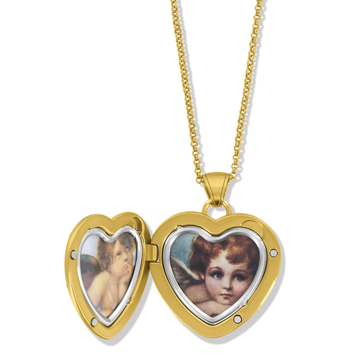 One Heart Convertible Locket Necklace by Brighton