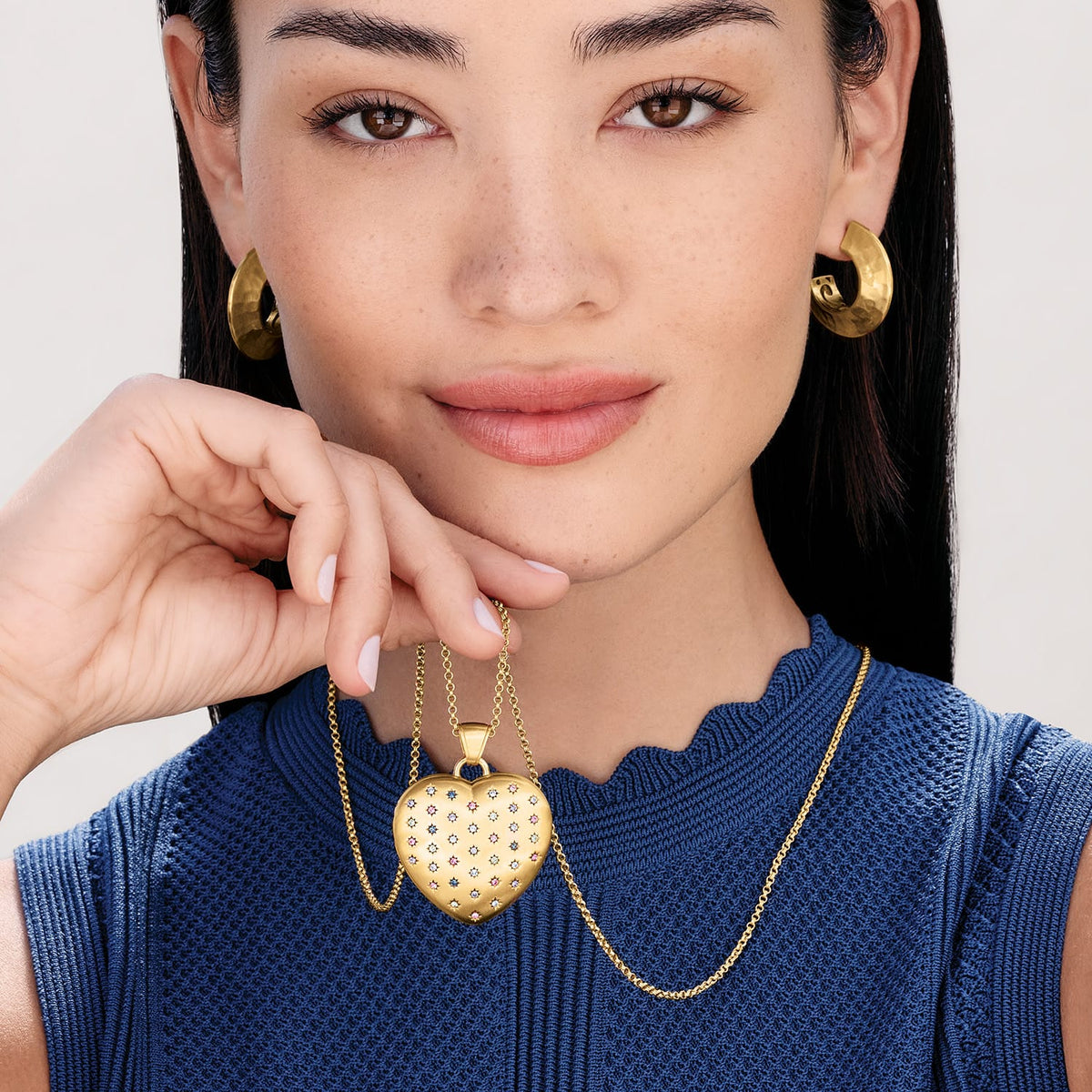 One Heart Convertible Locket Necklace by Brighton