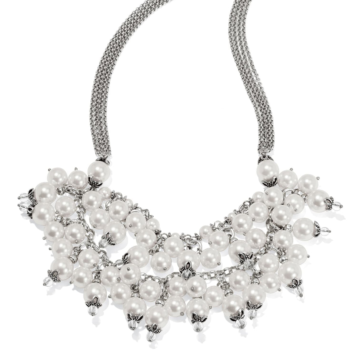 Pearl-icious Necklace — Silver-Pearl