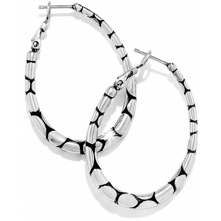 Pebble Oval Hoop Earrings by Brighton