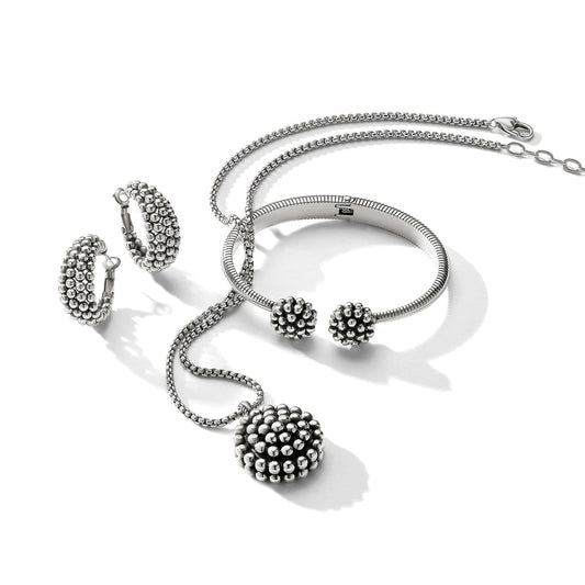 Pretty Tough Blossom Hoop Earrings by Brighton