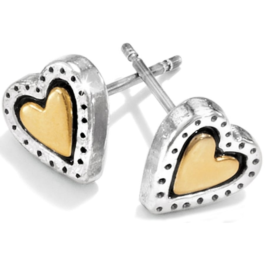 Rendezvous Mini Post Earrings — Silver-Gold