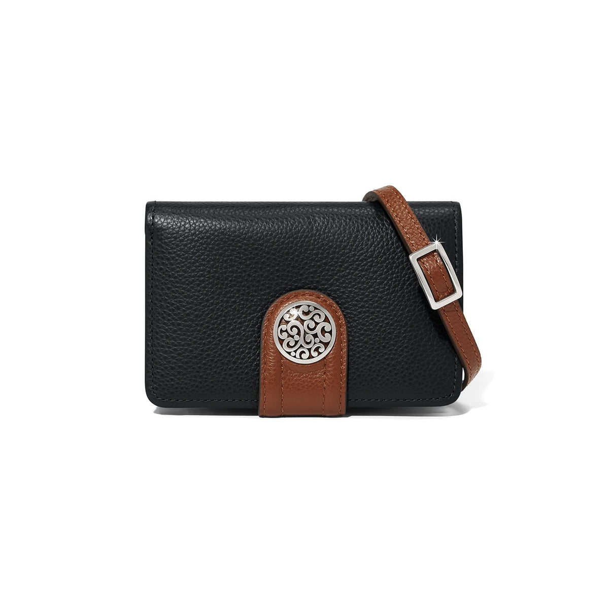 Shelby Medium Wallet — Black-Bourbon