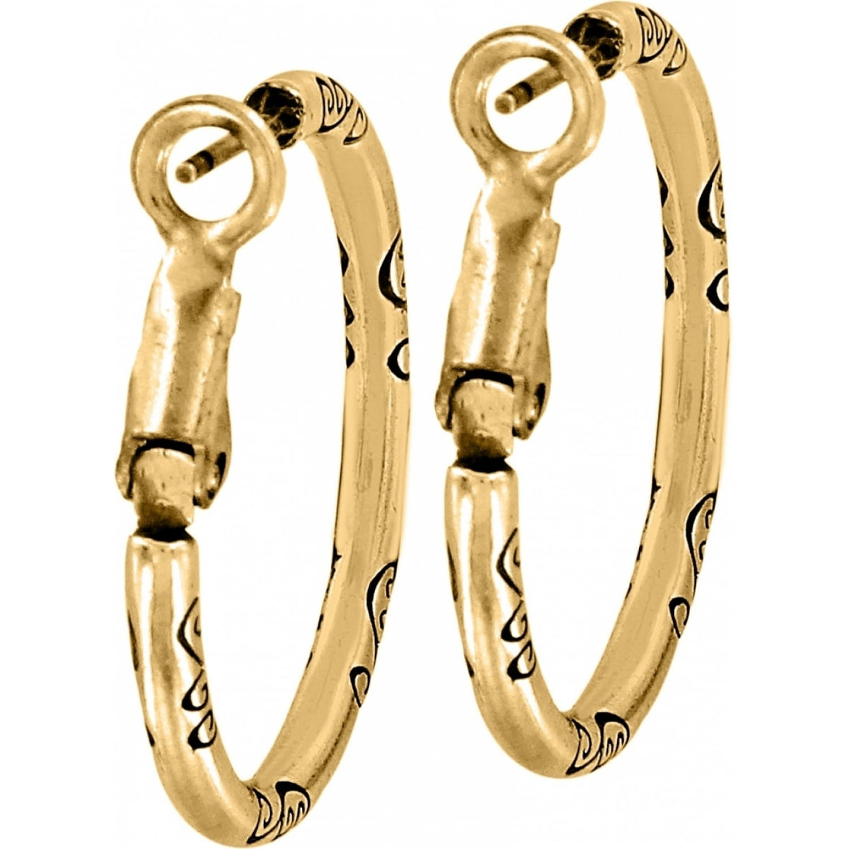 Small Hoop Charm Earrings by Brighton