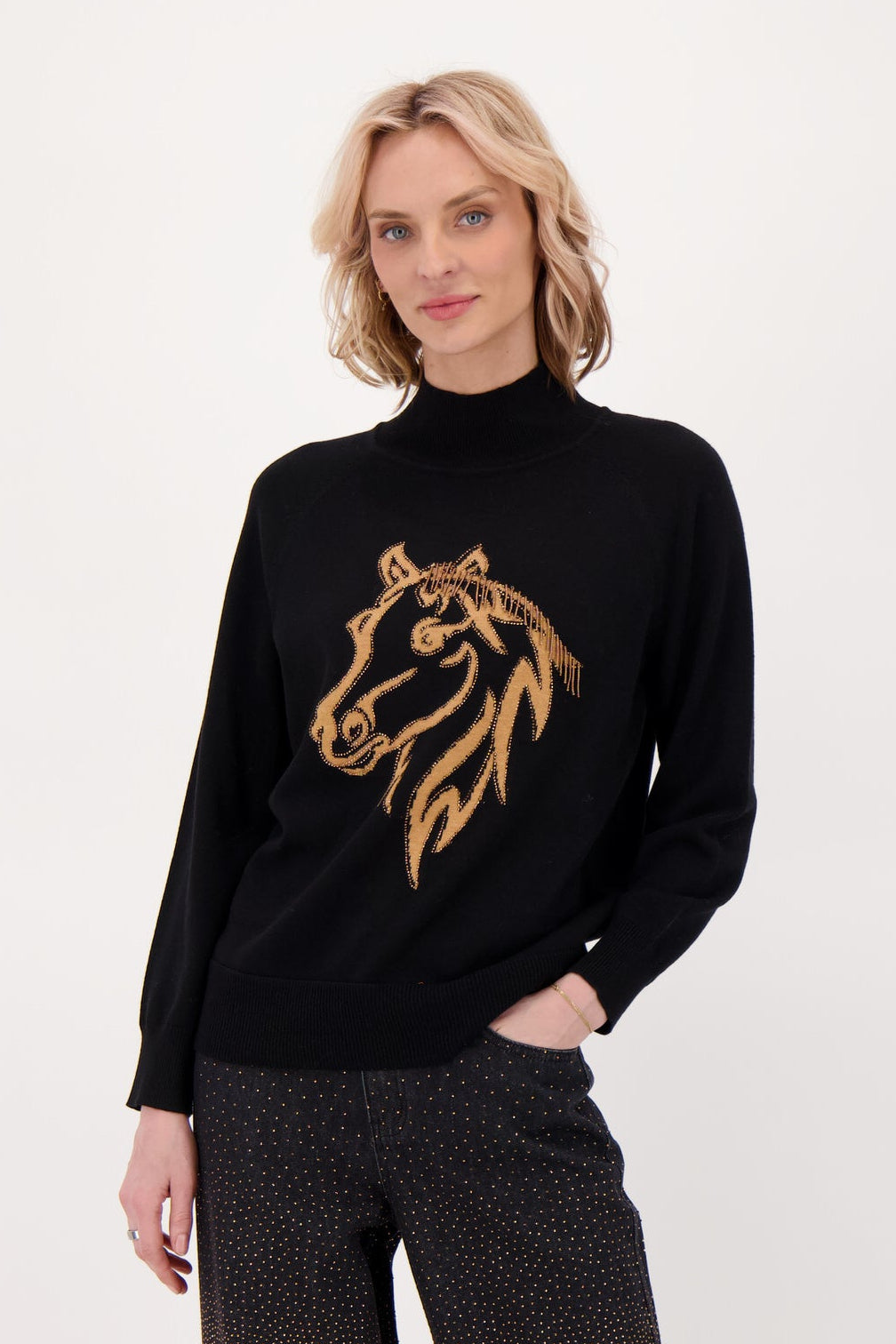 Beaded Mane Horse Sweater