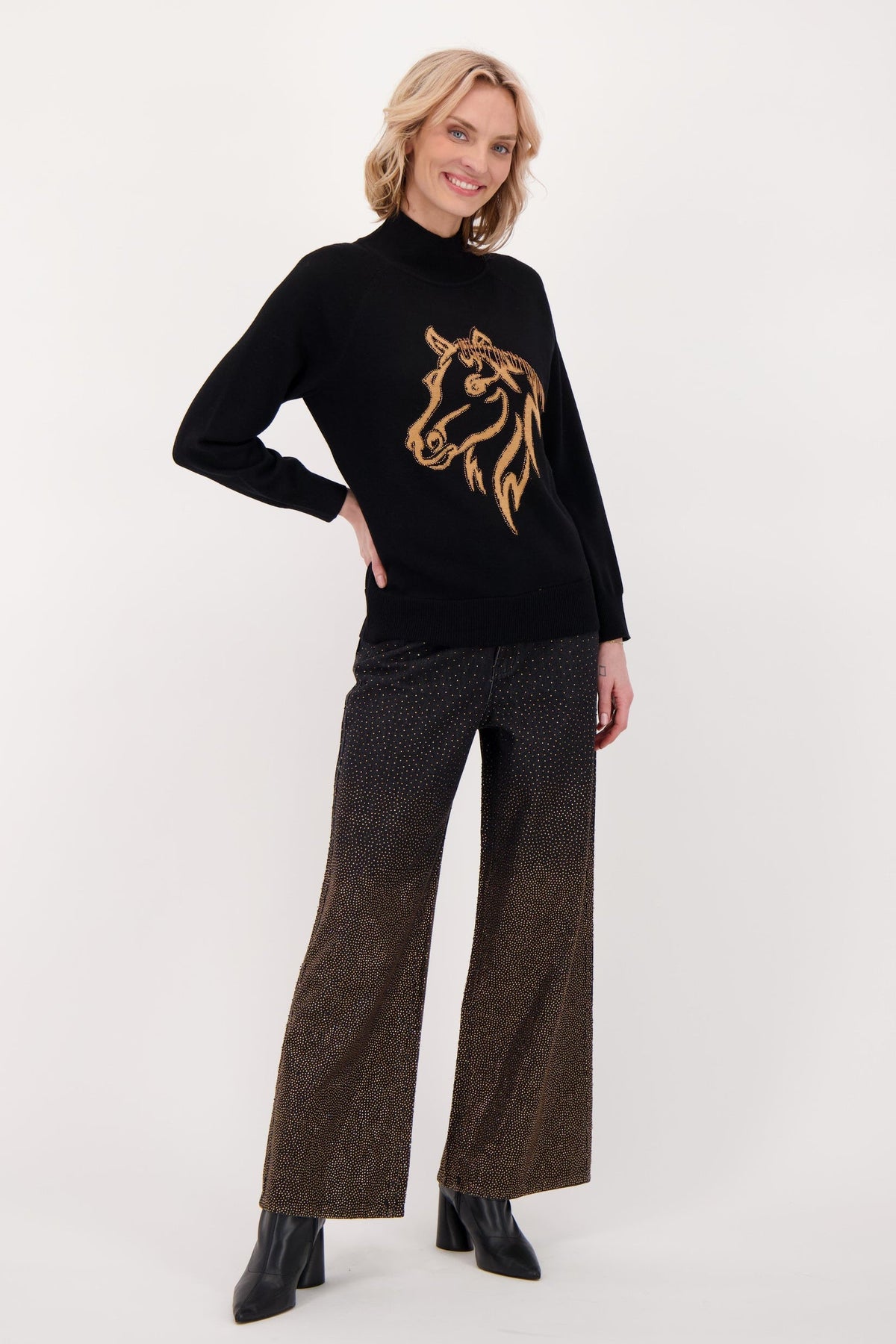 Beaded Mane Horse Sweater