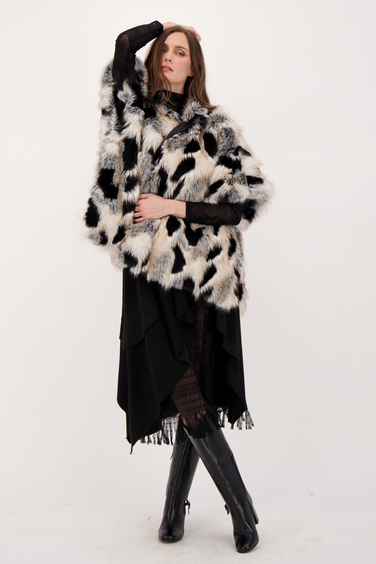 Faux Fur Cape