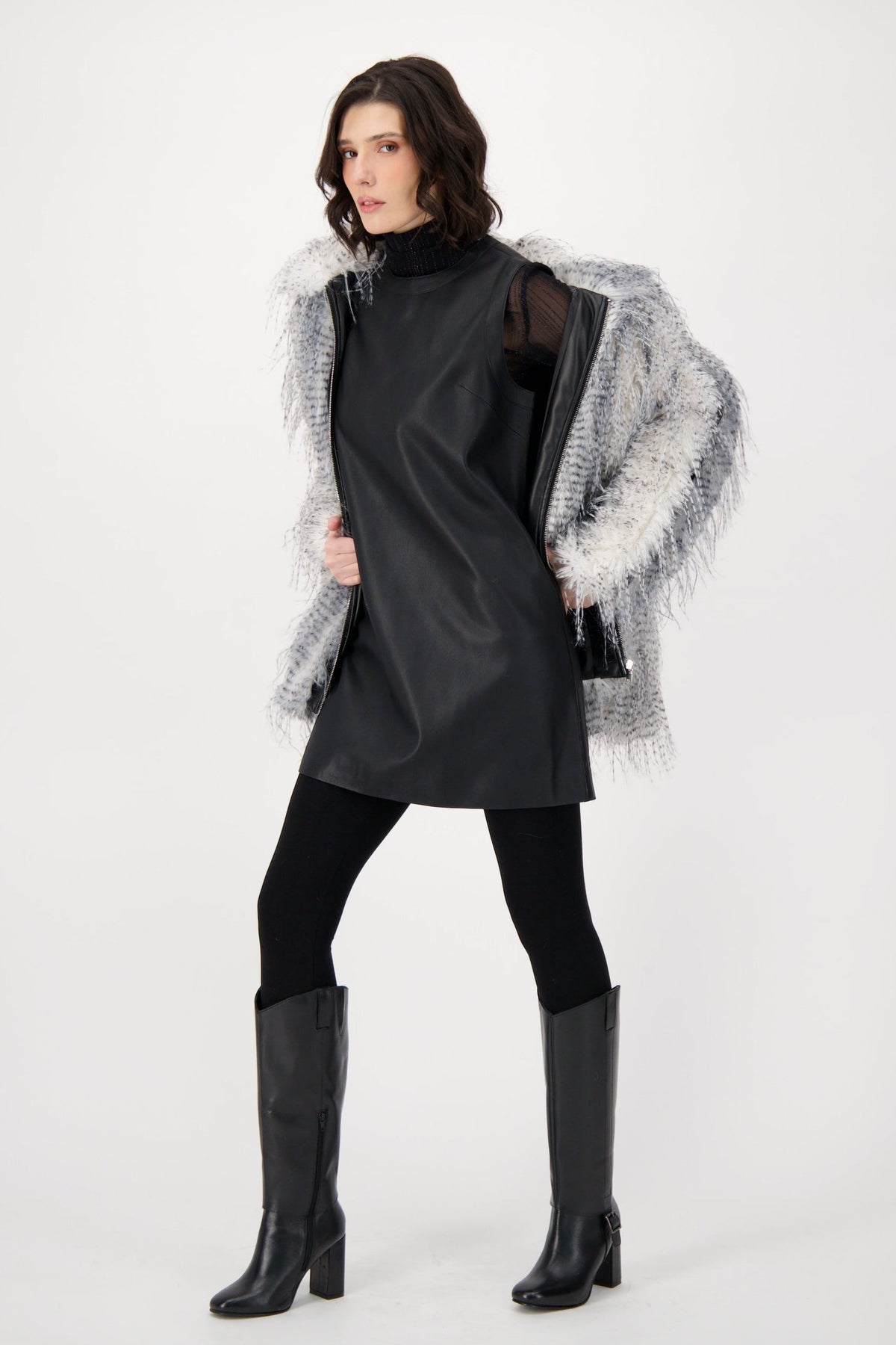 Eyelash Jacket With PU Inserts