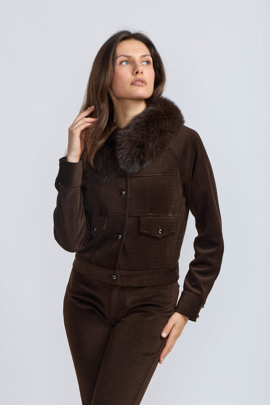 Corduroy Straight Leg Pants