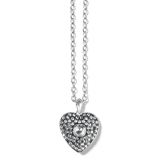 Adela Heart Convertible Necklace — Silver