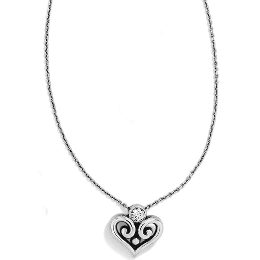 Alcazar Heart Necklace — Silver