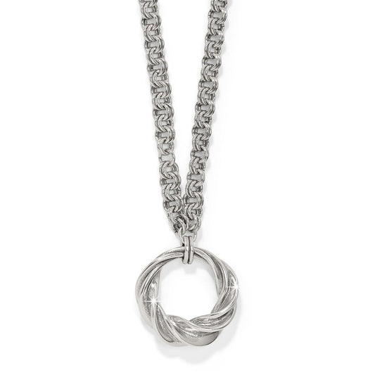 Antica Long Necklace — Silver