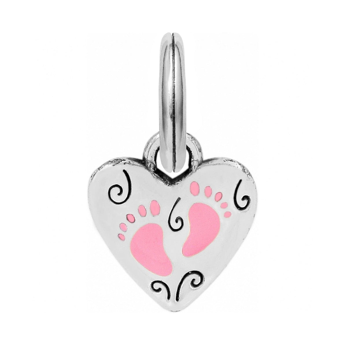 Brighton Baby Charm — Silver-Pink