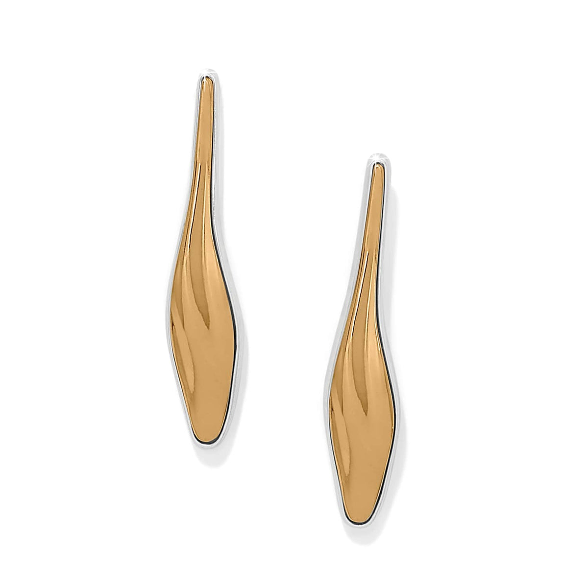 Cascade Rio Drop Post Earrings — Silver-Gold