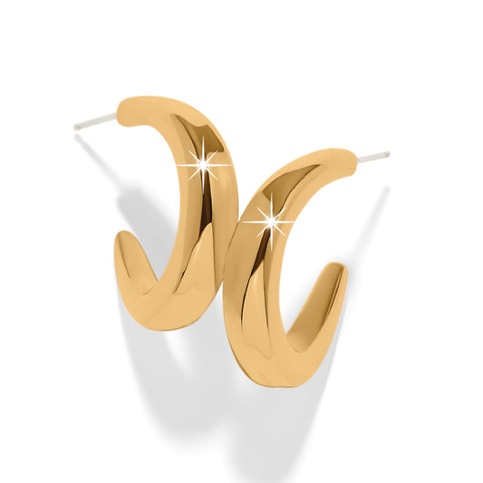 Cascade Rio Hoop Earrings — Gold