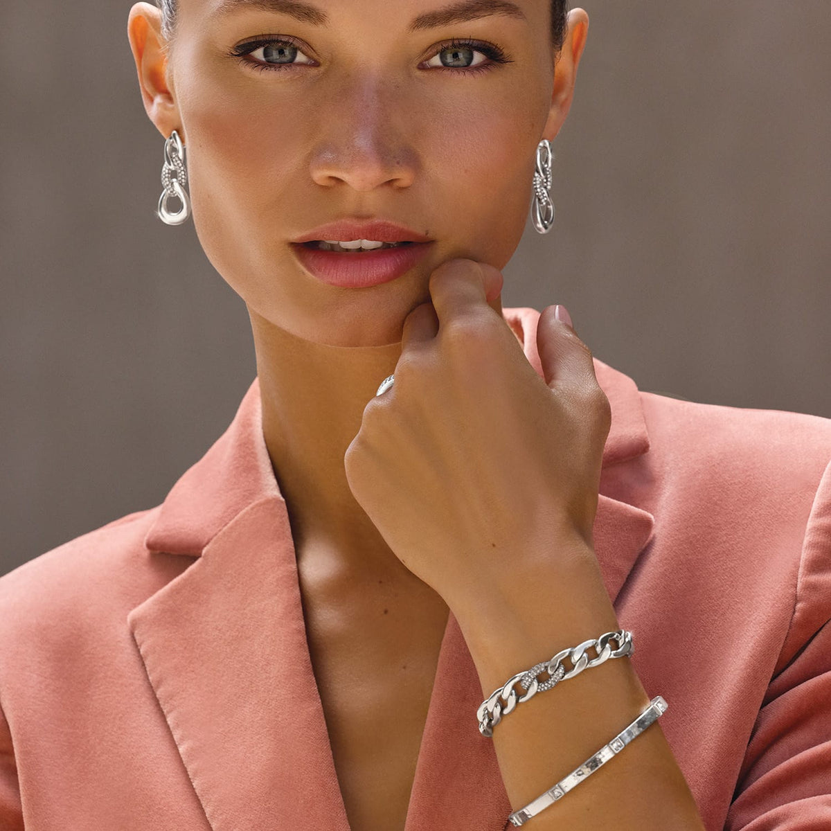 Cleo Pave Link Bracelet by Brighton